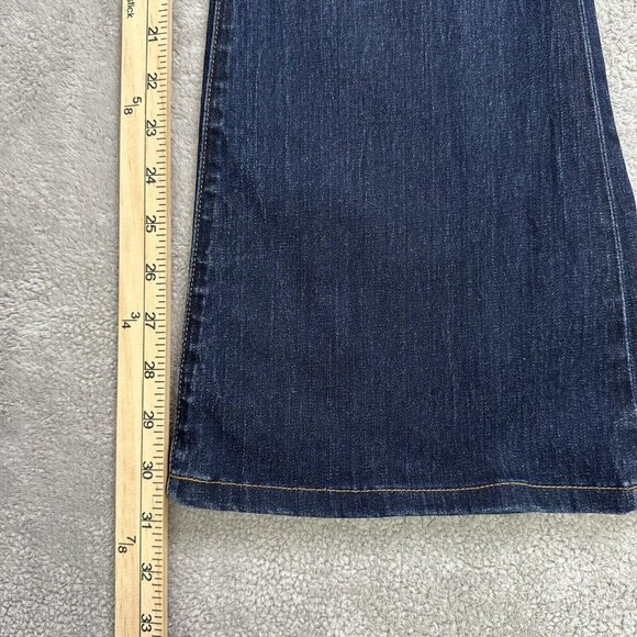 J Brand Women's Babe Flare Bell Bottom Stretch Denim Jeans Size 26 Blue Made USA - Picture 8 of 13